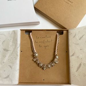 Chloe + Isabel pink velvet necklace